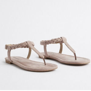 Torrid Bradded T-Strap Sandals